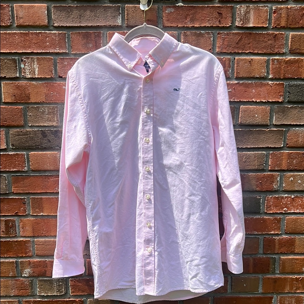 Vineyard Vines Men's Light Pink Button down Shirt
